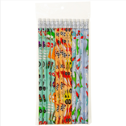 Bleistift mit Fahrzeugen