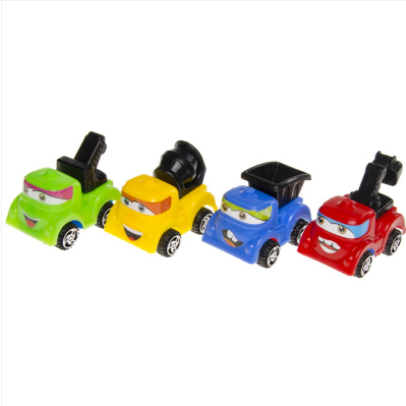 Baufahrzeuge 4 Farben