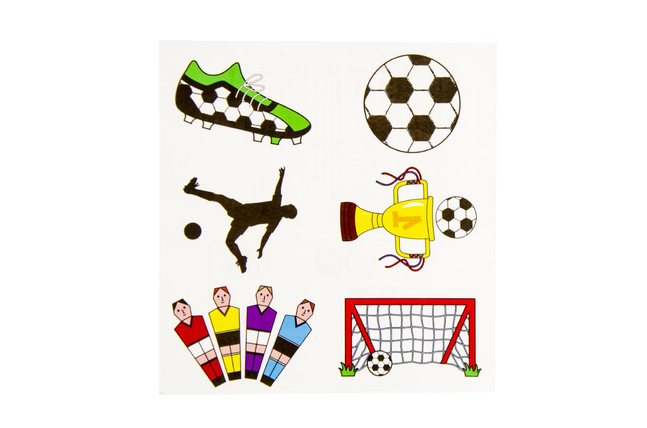 6er Tattoos-Fussballfreunde