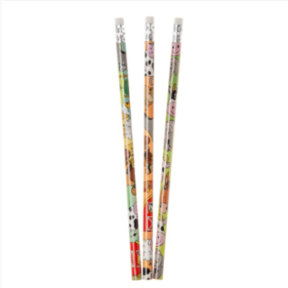 Bleistift mit Radierer Farmtiere Bleistift mit Radierer Farmtiere