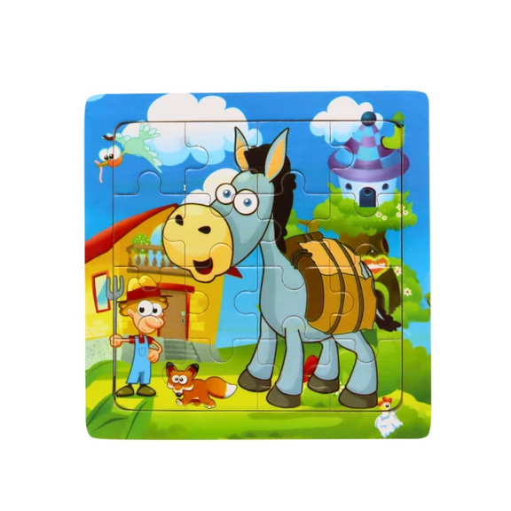 Holzpuzzle Tiere