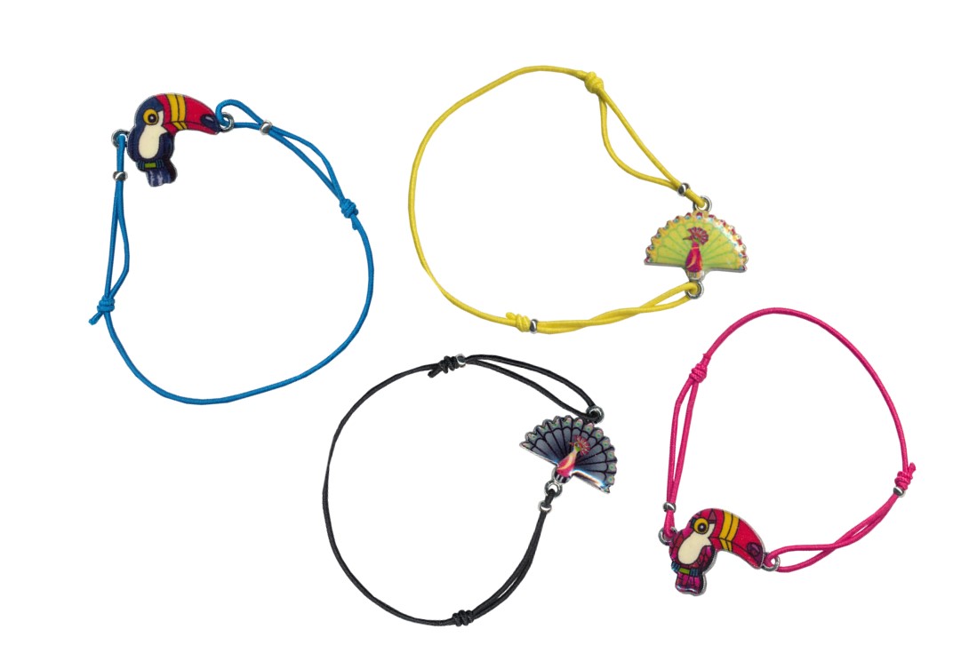 Armband Pfau und Tukan Armband Pfau und Tukan