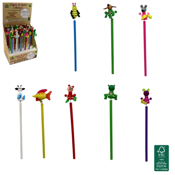 Bleistift mit Wackelfigur Bleistift mit Wackelfigur