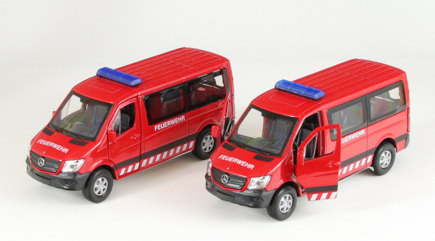 WELLY Modellauto Mercedes-Benz Sprinter Feuerwehr Spielzeugauto Sammelauto NEU 