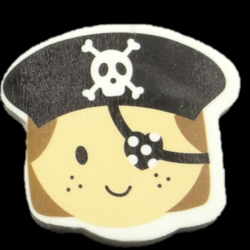 Piratenkopf- Radierer