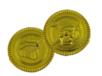 Piratenmünzen Gold